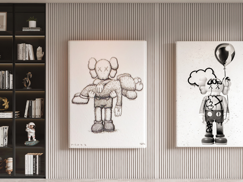 kaws decorative painting hanging painting