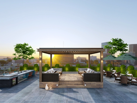 Modern Roof Terrace Garden