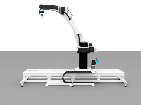 Modern robotic arm with track automation