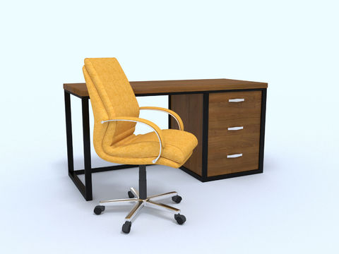 Modern card office desk and chair free