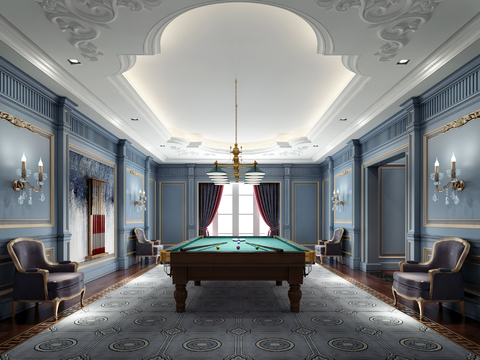 French billiard room