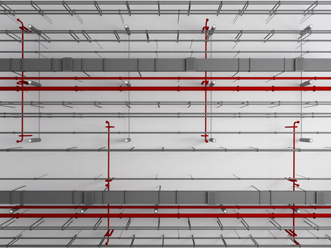 modern industrial ventilation pipe fire smoke detector