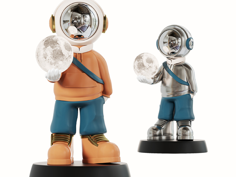 Art Toys astronaut moon lamp