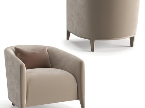 Fendi Casa modern fabric lounge chair