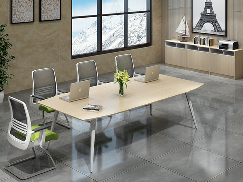 Modern office conference tables and chairs