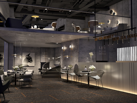 Industrial Style Milk Tea Shop