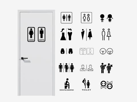 Toilet Door Sign