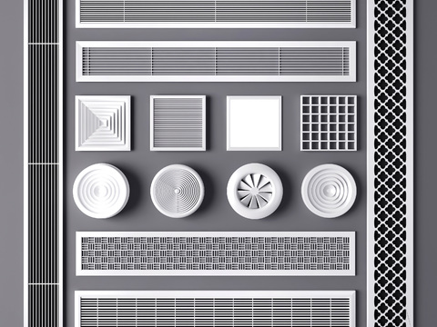 Modern air conditioning outlet