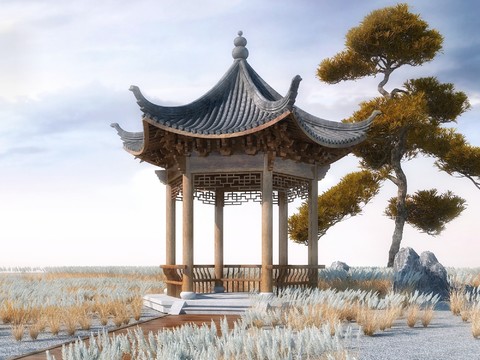 Ancient Chinese Pavilion