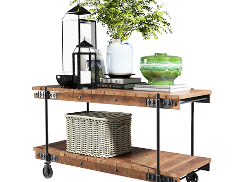 Industrial Style Sideboard Cart