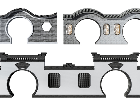 New Chinese Moon Door Building Components