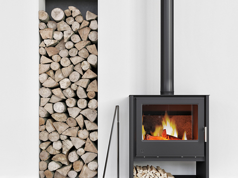 Industrial Wind Fireplace