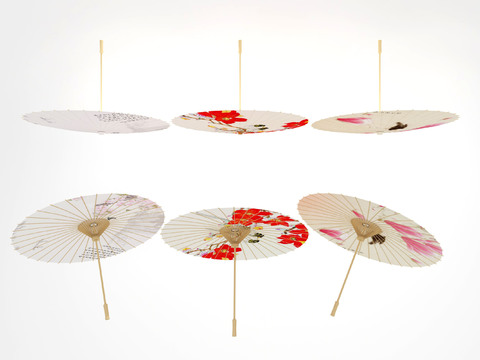 Chinese-style oil-paper umbrella combination