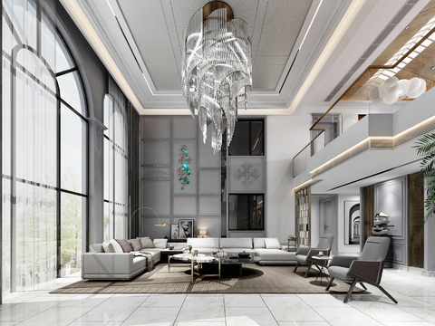 Modern Luxury Hollow Villa Lobby