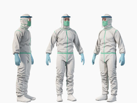 Epidemic prevention protective clothing medical figure