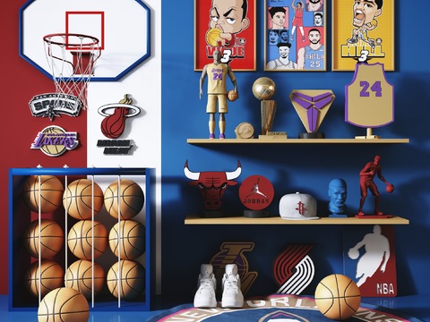 Modern NBA Basketball Ornaments