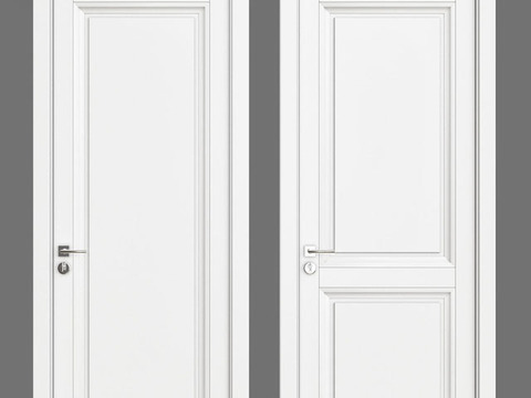 Modern Simple Solid Wood Flat Door Free