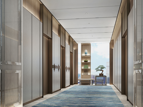 New Chinese Hotel Elevator Hall