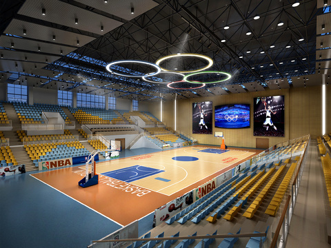 modern basketball hall