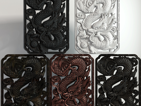 New Chinese dragon relief carving