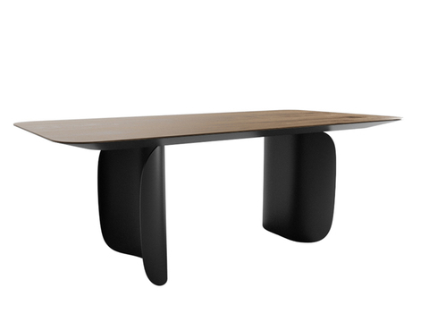 Modern Minimalist Solid Wood Dining Table Free