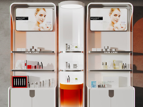 Modern Cosmetic Container Shelf