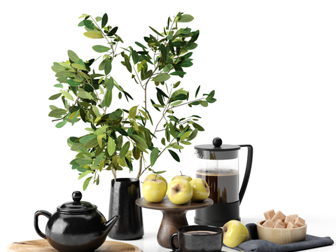 Nordic Food Tea Set Tableware Ornaments