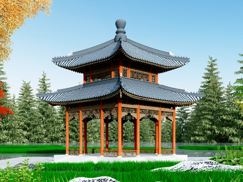 Chinese-style pavilion