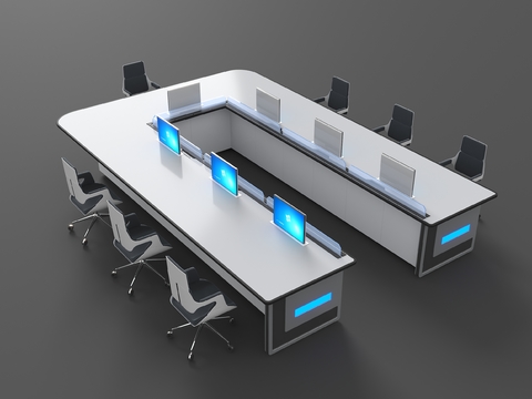 U-shaped conference table business table workbench