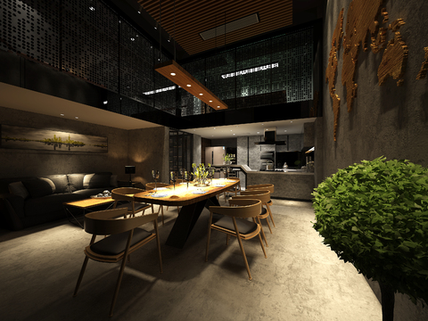 Modern Premium Grey Restaurant Free