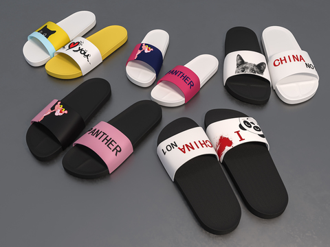 Modern Men Women Children Cartoon Casual Slippers