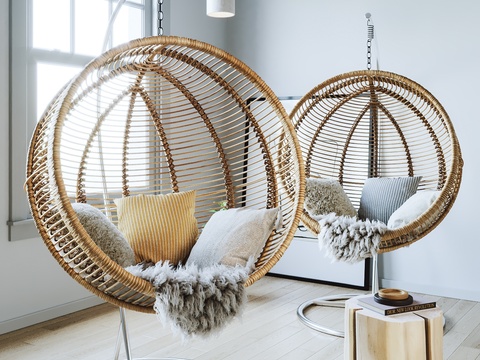 Nordic Rattan Hanging Chair