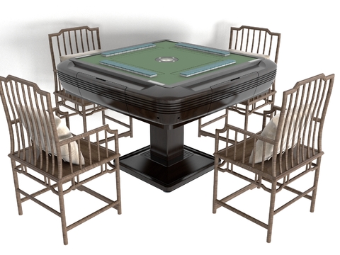 New Chinese Mahjong Table and Chair Free