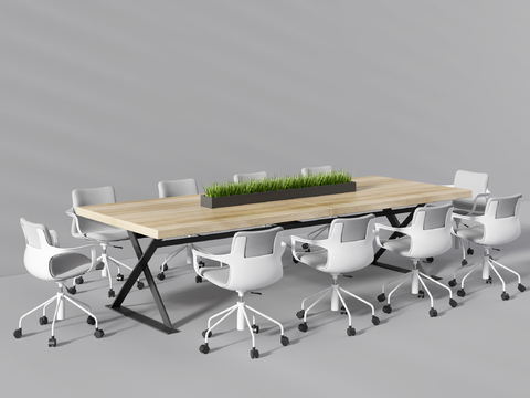 Modern Simple Meeting Table and Chair