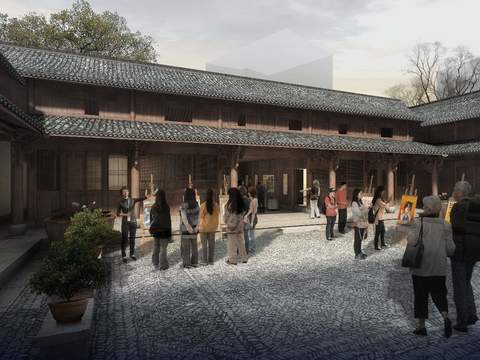 New Chinese Historical Deeds Museum Appearance psd