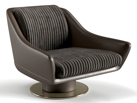 Modern leather flannel lounge chair Free