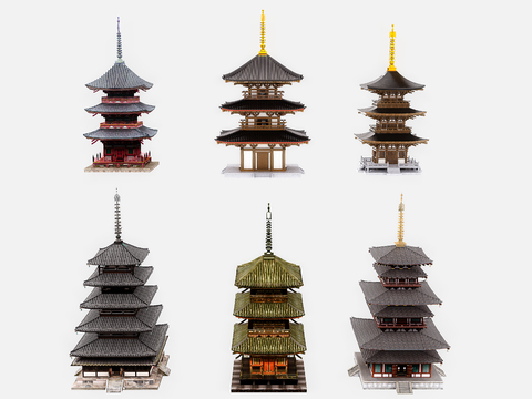 Ancient Chinese Pagoda Building