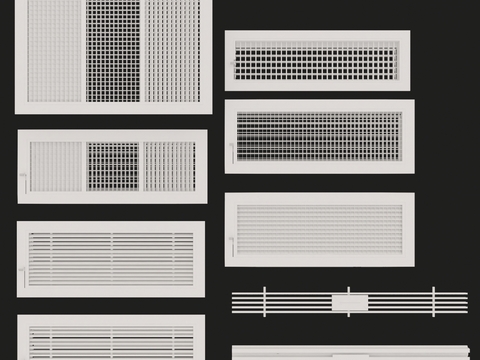 Modern air conditioning tuyere louver