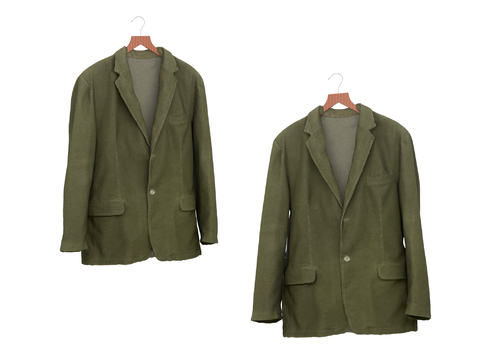 Modern Army Green Men's Suit