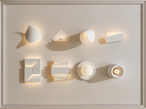 Gypsum wall lamp