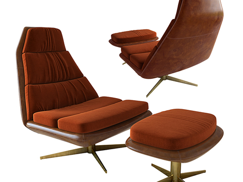 Cassina leather lounge chair