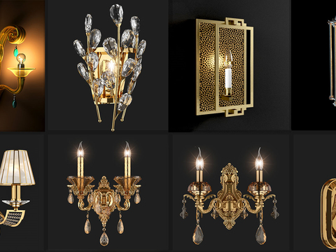 European-style Affordable Luxury Style Wall Lamp Free