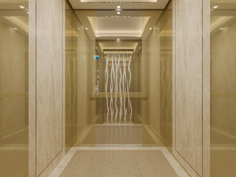 Affordable Luxury Style Elevator Hall Free