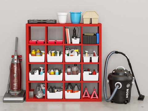 Modern vacuum cleaner tool cabinet