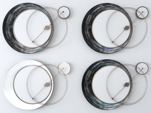 Modern metal clocks