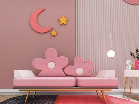 Nordic cartoon children's sofa