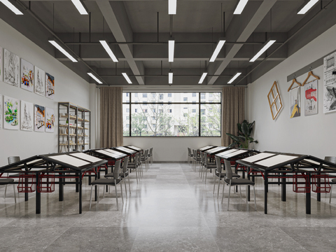 Modern Drawing Studio Classroom