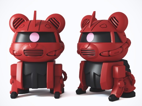 Modern Gundam Zagu Puppy Art Toy Doll