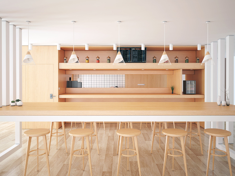 Nordic Milk Tea Shop Bar