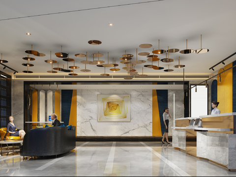 Modern lobby hotel free